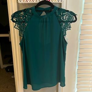 Teal Express blouse